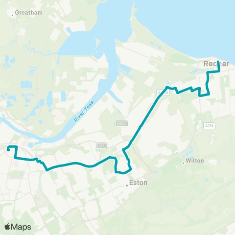 Arriva North East Regent Walk Shopping Ctr - Bus Sta Stand 11 map
