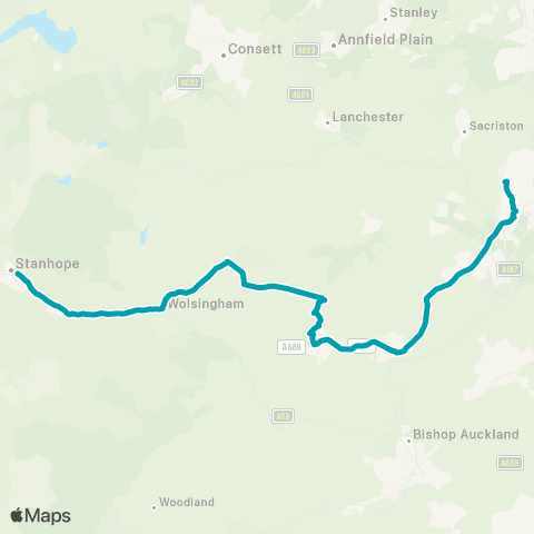 Arriva North East Market Place - Bus Station Stand A map
