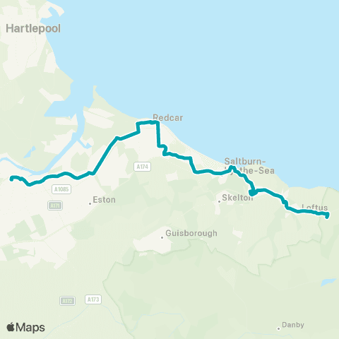 Arriva North East Bus Station Stand 2 - Market Place map