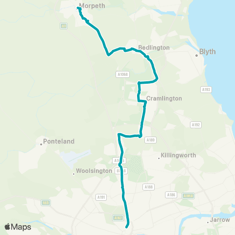 Arriva North East Bus Station - Haymarket Bus Station map