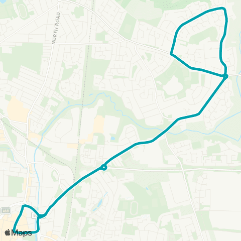 Arriva North East Northgate - Crown Street map