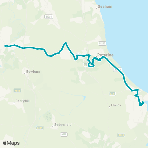 Arriva North East National Museum of The Royal Navy - Bus Sta Stand C map