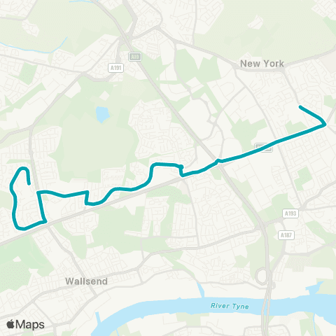 Arriva North East Wiltshire Dr-Farndale - St Thomas More Rc Academy map