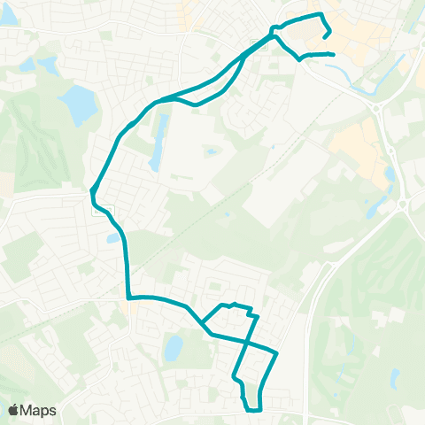 Arriva North West Chalon Way West - Church Street map