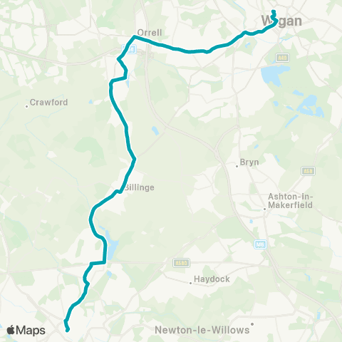 Arriva North West Wigan Bus Station - Church Street map