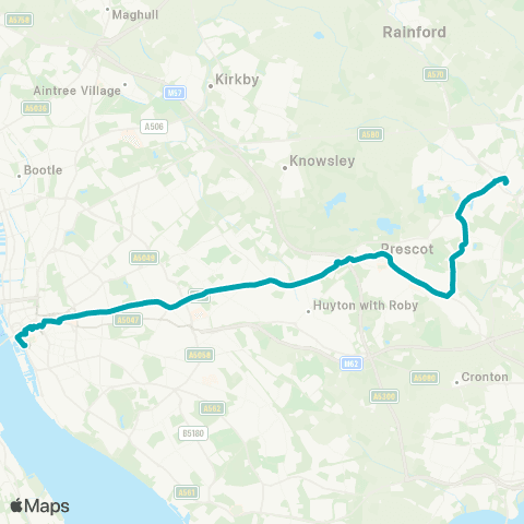 Arriva North West Chalon Way W - Liverpool One Bus Station map