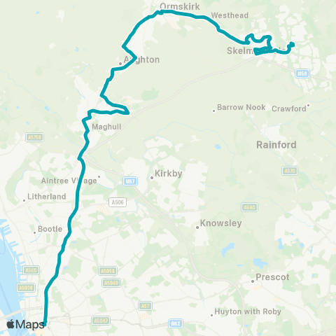 Arriva North West Queen Square Bus Station - Concourse map