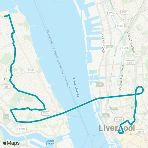 Arriva North West Morrisons - Hood Street map