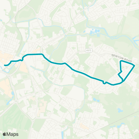 Arriva North West Derbyshire Hill Road - World of Glass map