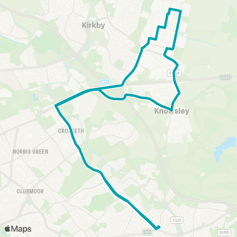 Arriva North West Stockbridge Lane - Stockbridge Lane map