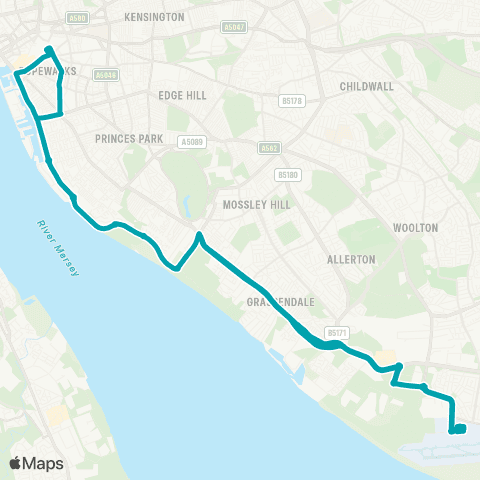 Arriva North West Liverpool John Lennon Airport - Liverpool John Lennon Airport map