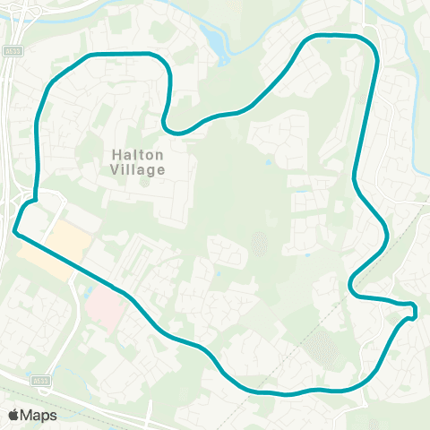 Arriva North West Halton Lea South - Halton Lea South map