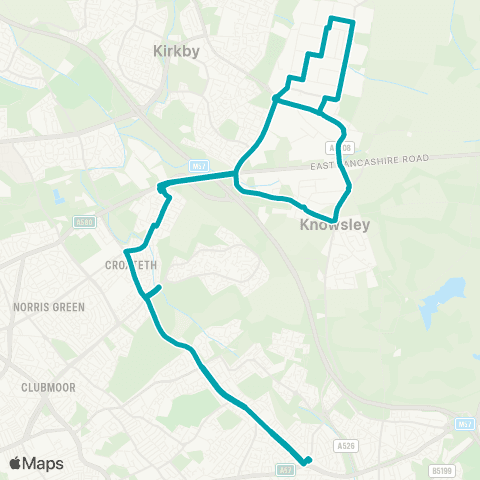 Arriva North West Stockbridge Lane - Stockbridge Lane map