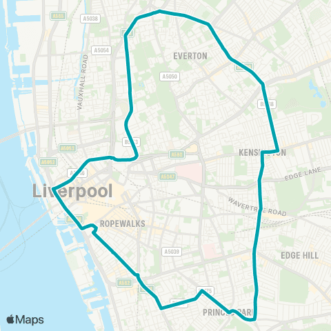 Arriva North West Liverpool One Bus Sta - Liverpool One Bus Sta map