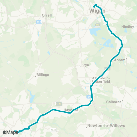 Arriva North West Wigan Bus Station - World of Glass map