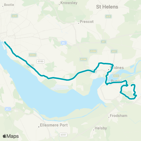 Arriva North West Liverpool One Bus Station - Southwood Av map