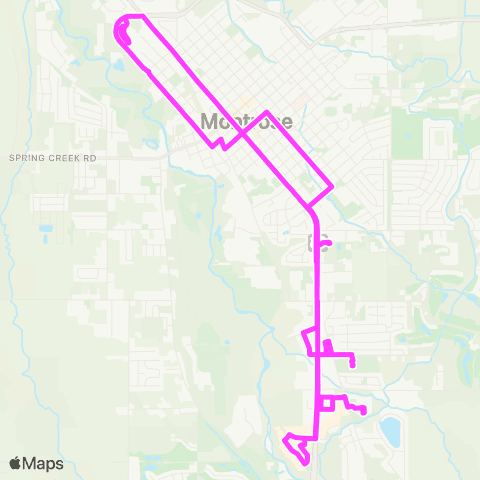 All Points Transit Business Express map