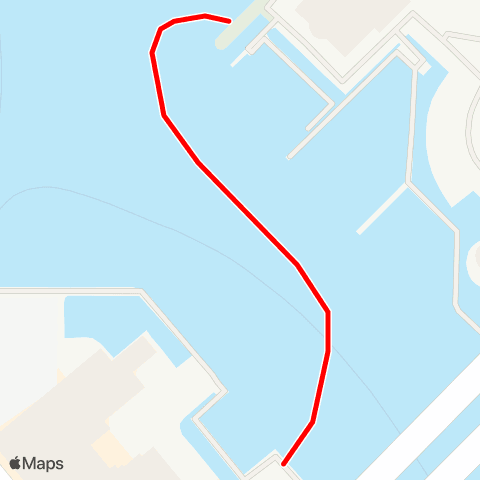 Aquabus Granville Island to Hornby Street map