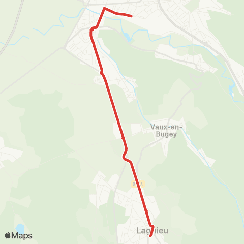 ARA Cars Région Ain Lagnieu-Ambérieu en Bugey map