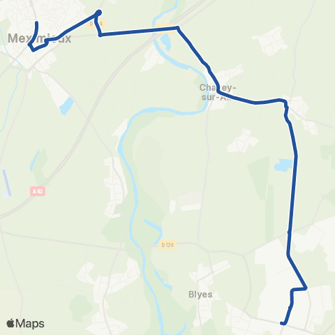 ARA Cars Région Ain Meximieux - Pipa map