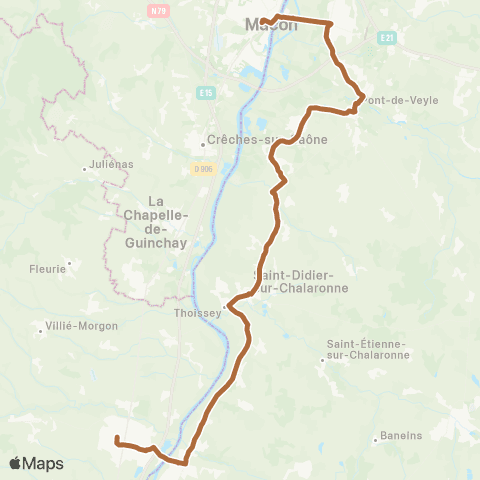 ARA Cars Région Ain Mâcon-Belleville map