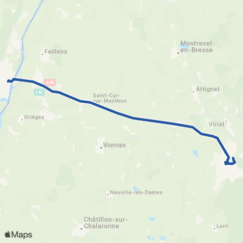 ARA Cars Région Ain Bourg en Bresse-Mâcon map