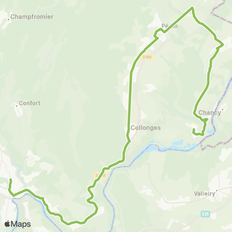 ARA Cars Région Ain Challex-Valserhone map