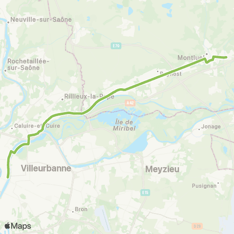 ARA Cars Région Ain Lyon-Montluel-Dagneux map
