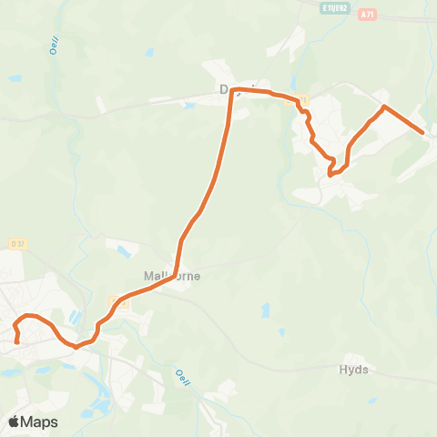 ARA Cars Région Alllier Bezenet - Commentry map