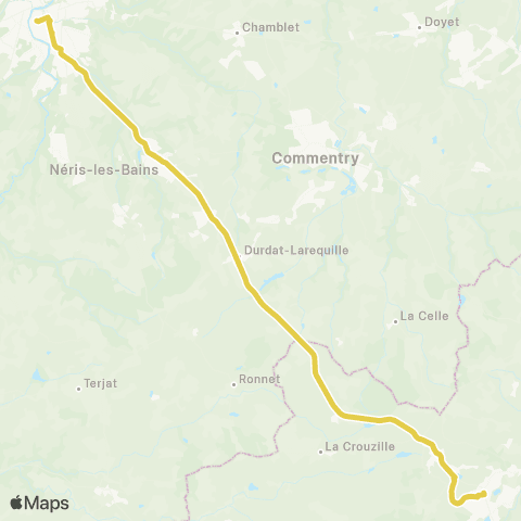 ARA Cars Région Alllier Montluçon-Saint Éloy les Mines map