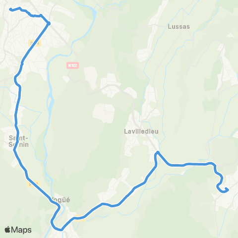 ARA Cars Région Ardèche Aubenas - Lavilledieu - Montélimar map