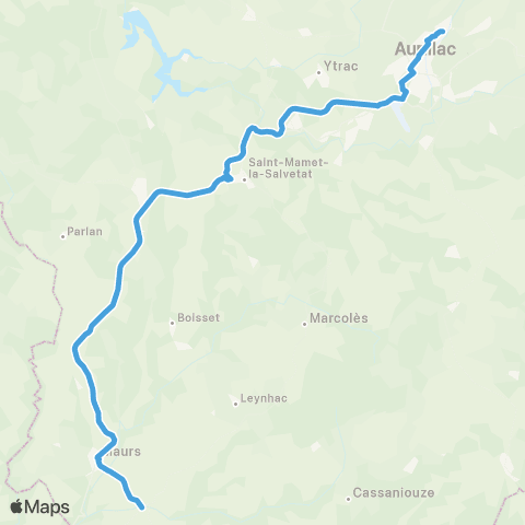 ARA Cars Région Cantal Saint-Constant-Fournoules - Aurillac map