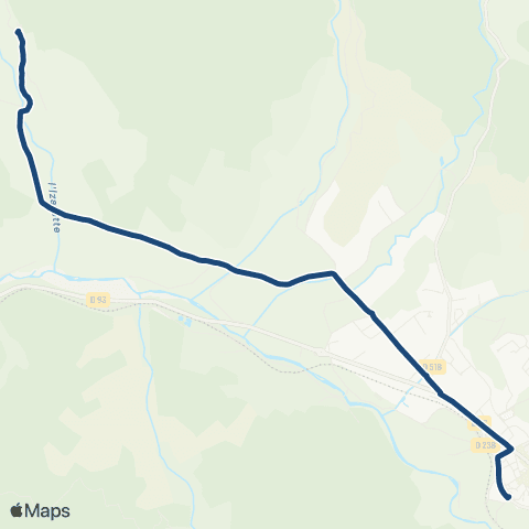 ARA Cars Région Drôme - Scolaire Sco Ponet St Auban - Die map