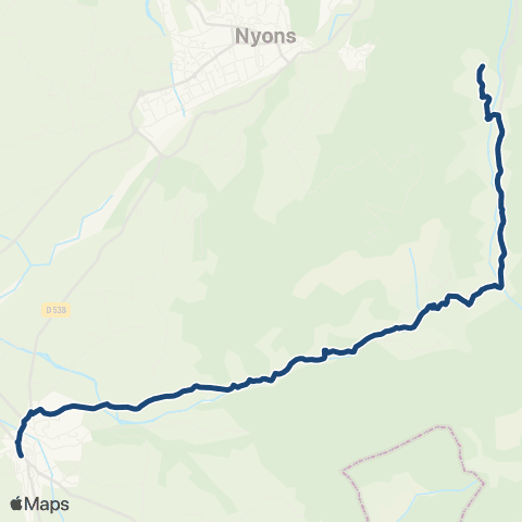 ARA Cars Région Drôme - Scolaire Sco Chat de Bordette - Mirabel aux Bar map