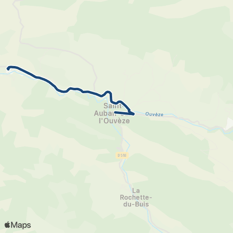 ARA Cars Région Drôme - Scolaire Sco St Euphemie - St Auban map
