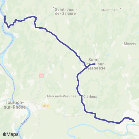 ARA Cars Région Drôme Bourg de Peage - Romans - St Vallier map