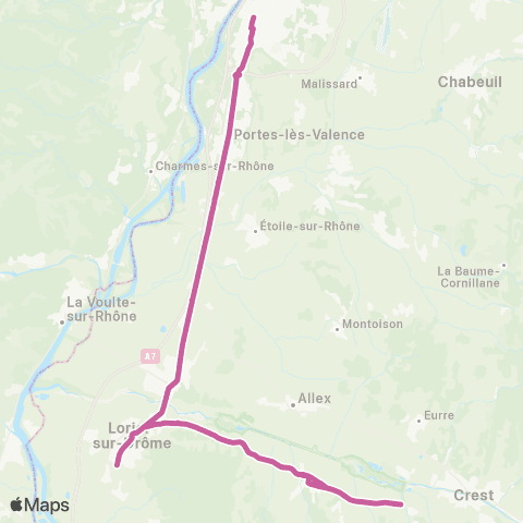 ARA Cars Région Drôme Livron-Crest map