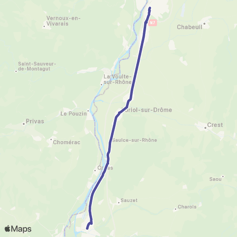 ARA Cars Région Drôme Valence-Montelimar map