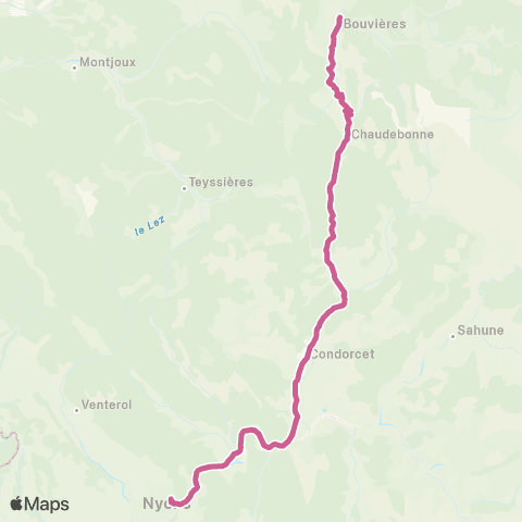 ARA Cars Région Drôme Nyons - Bellecombe Tarrendol map
