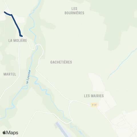 ARA Cars Région Drôme - Scolaire Sco St Thomas en Royans - St Laurent en Royans map