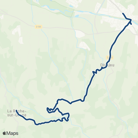 ARA Cars Région Drôme - Scolaire Sco Divajeu - Auti - la Rep - Crest Sud map