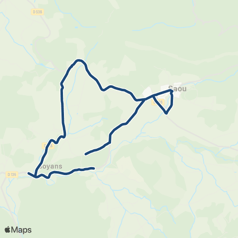 ARA Cars Région Drôme - Scolaire Sco Francillon sur Rou - Soyans - Saou map