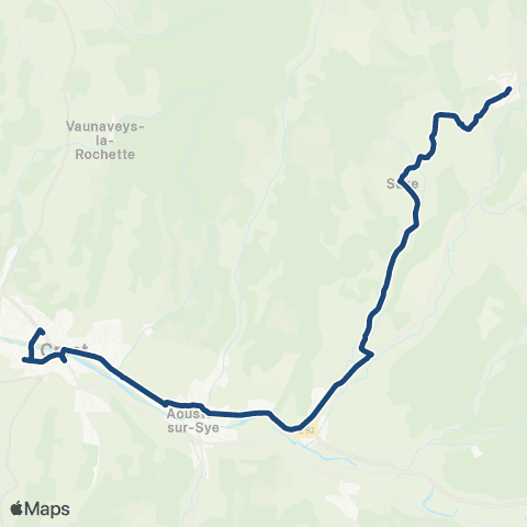 ARA Cars Région Drôme - Scolaire Sco Crest Est map