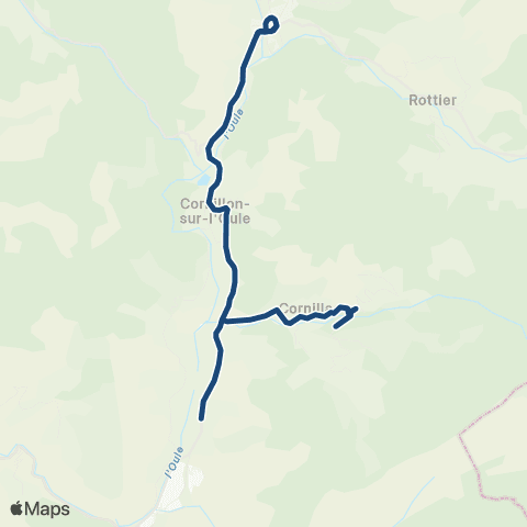 ARA Cars Région Drôme - Scolaire Sco la Charce - la Motte Chalancon map