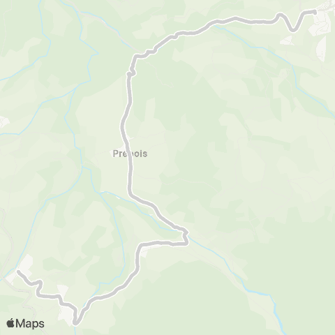 ARA Cars Région Isère - Scolaire St Maurice en Trieves-Prebois-Mens map