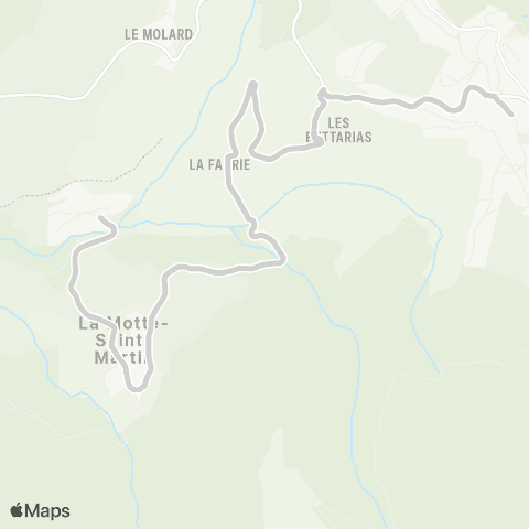 ARA Cars Région Isère - Scolaire La Motte St Martin-la Motte d'Aveillans map