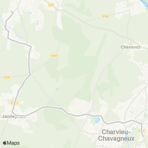 ARA Cars Région Isère - Scolaire Villette d'Anthon-Tignieu Jameyzieu map