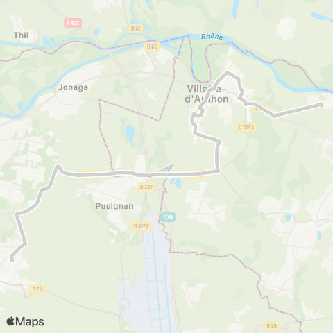 ARA Cars Région Isère - Scolaire St Romain Jalionas-Anthon-Genas map