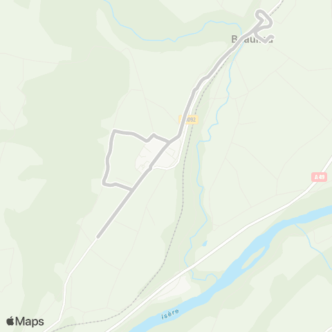 ARA Cars Région Isère - Scolaire Teche-Beaulieu map