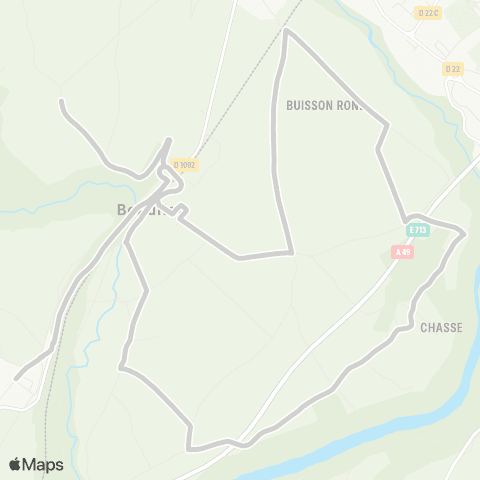 ARA Cars Région Isère - Scolaire Beaulieu-Teche map